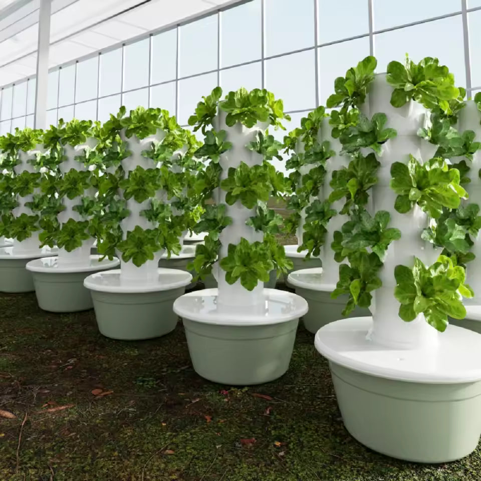 Vertical Hydroponic Tower, 5 to 9 Tiers