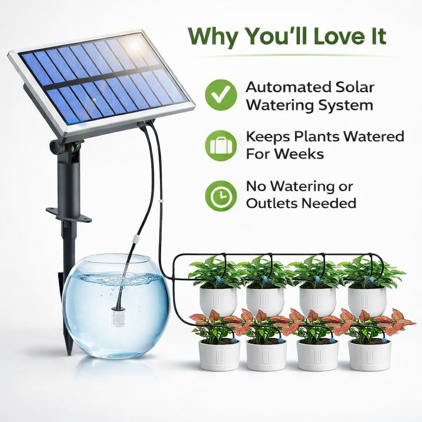 Bloomly Solar Drip Watering Kit