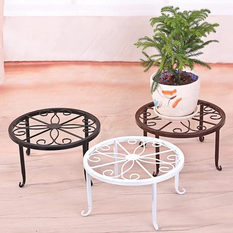 Scrolled Iron Pot Stand, 9 in