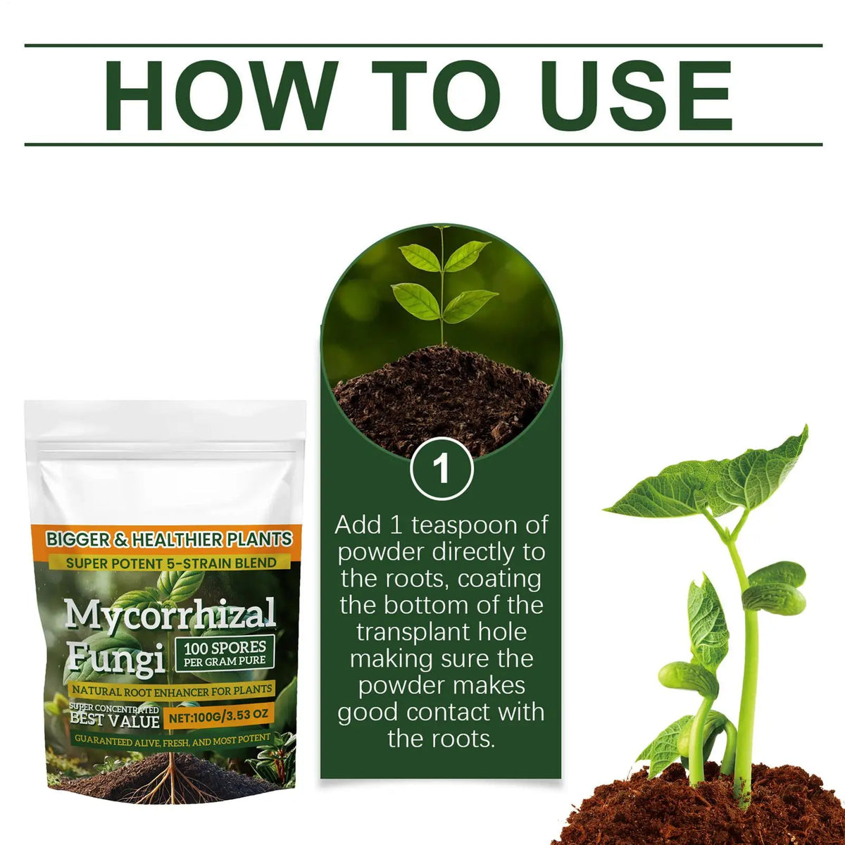 Mycorrhizal Root Enhancer Powder, 3.5 oz (100 g)