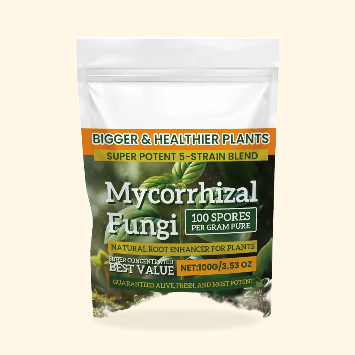 Sachet de champignons mycorhiziens en poudre pour l'enracinement, 100 g.
